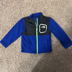 The North Face Blue and Black Fleece Jacket